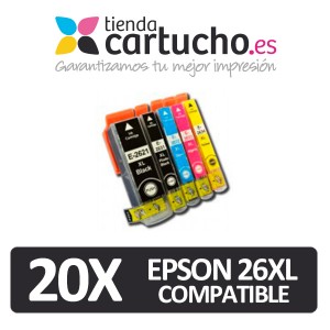 PACK 16 (ELIJA COLORES) CARTUCHOS COMPATIBLES EPSON 26XL PARA LA IMPRESORA Epson Expression Premium XP-700