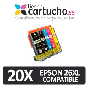 PACK 16 (ELIJA COLORES) CARTUCHOS COMPATIBLES EPSON 26XL PARA LA IMPRESORA Epson Expression Premium XP-610