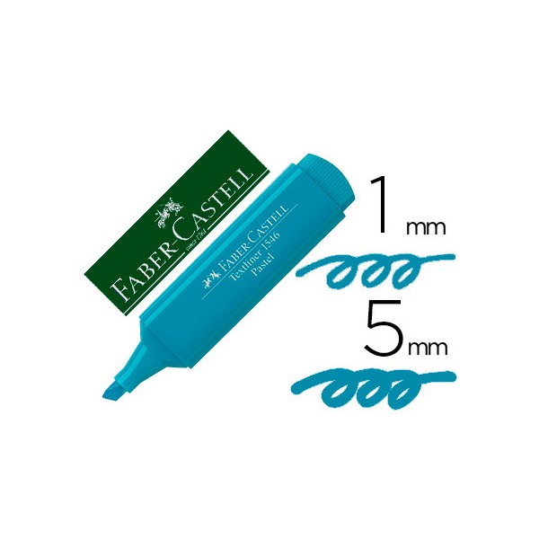 Rotulador faber fluorescente 1546 color pastel azul turquesa. Rotulador faber fluorescente 1546 color pastel azul turquesa.