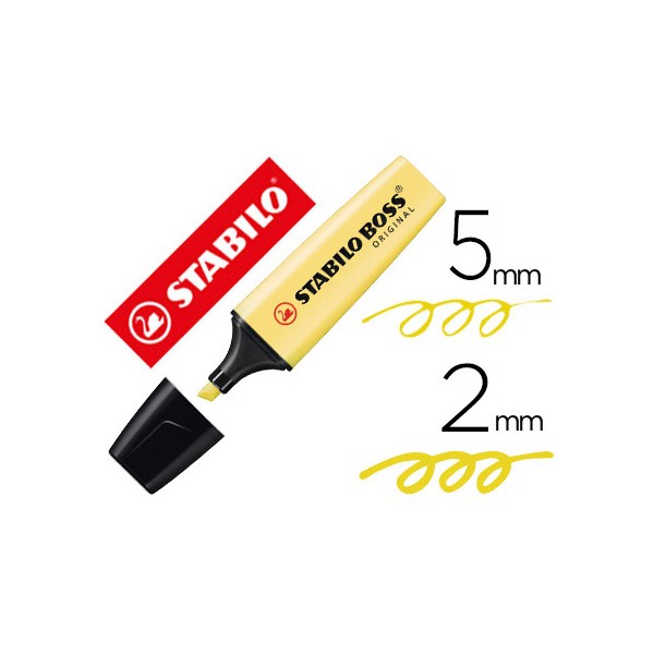 Rotulador stabilo boss pastel fluorescente 70 amarillo cremoso. Rotulador stabilo boss pastel fluorescente 70 amarillo cremoso.