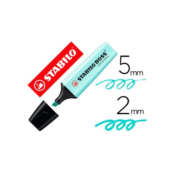 Rotulador stabilo boss pastel fluorescente 70 toque de turquesa. Rotulador stabilo boss pastel fluorescente 70 toque de turquesa.