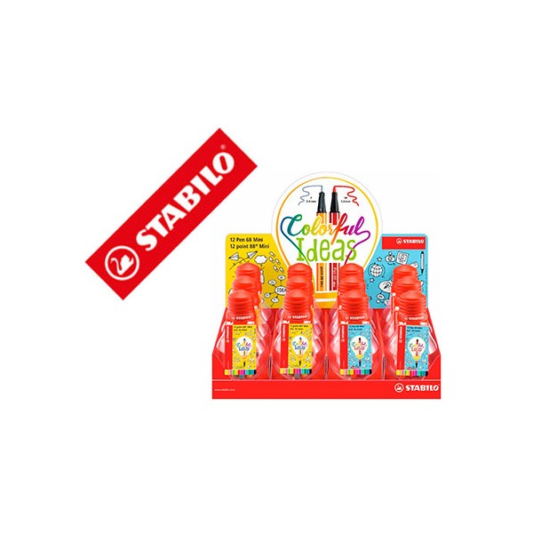 Rotulador stabilo colorful ideas expositor 5 estuches bombilla pen 68 mini y 7 estuches bombilla point 88. Rotulador stabilo colorful ideas expositor 5 estuches bombilla pen 68 mini y 7 estuches bombilla point 88.