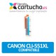 Cartucho Compatible CANON CLI 551XL CYAN para impresoras PIXMA iP7250 / MG5450 / MG6350