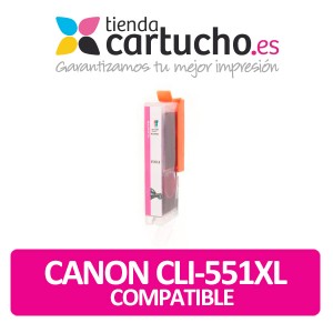Cartucho Compatible CANON CLI 551XL MAGENTA para impresoras PIXMA iP7250 / MG5450 / MG6350 PERTENENCIENTE A LA REFERENCIA Canon PGI550 / CLI551 / PGI550XL / CLI551XL