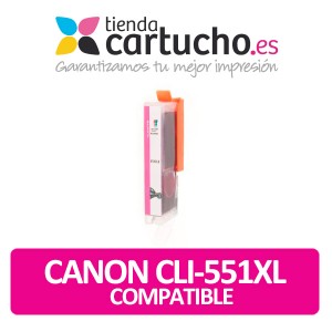 Cartucho Compatible CANON CLI 551XL MAGENTA para impresoras PIXMA iP7250 / MG5450 / MG6350 PARA LA IMPRESORA Cartouches d'encre Canon Pixma MX925