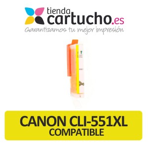 Cartucho Compatible CANON CLI 551XL AMARILLO para impresoras PIXMA iP7250 / MG5450 / MG6350 PARA LA IMPRESORA Cartouches d'encre Canon Pixma MG5450