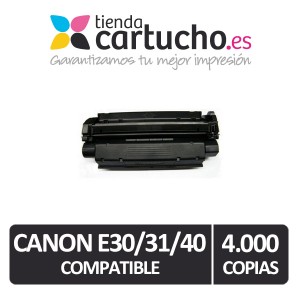 Toner CANON E30/E31/E40 (4.000pag.) compatible, sustituye al toner original CANON REF. 1491A003 PERTENENCIENTE A LA REFERENCIA Canon E40