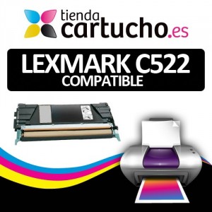 Toner NEGRO LEXMARK C522 compatible PARA LA IMPRESORA Cartouches Lexmark C530DN