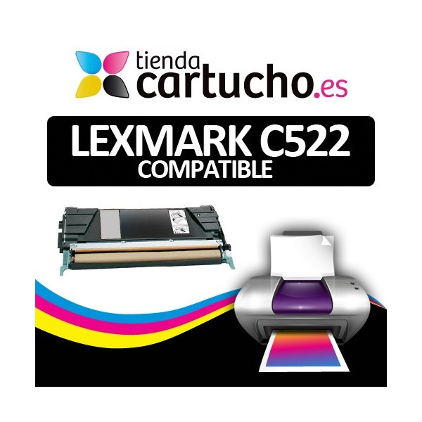Toner NOIR LEXMARK C522 compatible Toner NOIR LEXMARK C522 compatible