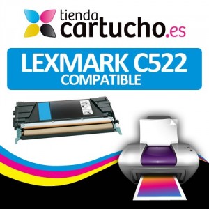 Toner CYAN LEXMARK C522 PERTENENCIENTE A LA REFERENCIA Cartouches Lexmark C522 / C524 / C532 / C534
