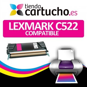 Toner MAGENTA LEXMARK C522 compatible PERTENENCIENTE A LA REFERENCIA Cartouches Lexmark C522 / C524 / C532 / C534