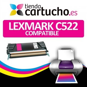 Toner MAGENTA LEXMARK C522 compatible PARA LA IMPRESORA Cartouches Lexmark C532