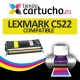 Toner AMARILLO LEXMARK C522 compatible