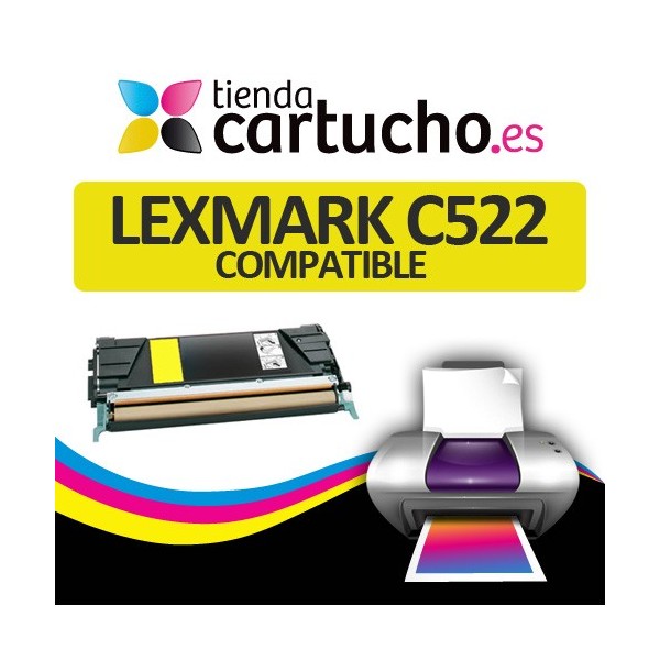 Toner JAUNE LEXMARK C522 compatible Toner JAUNE LEXMARK C522 compatible