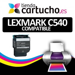 Toner NEGRO LEXMARK C540 compatible PARA LA IMPRESORA Cartouches Lexmark C540N