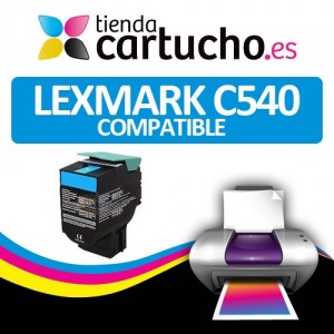 Toner CYAN LEXMARK C540 compatible PARA LA IMPRESORA Cartouches Lexmark X548dte