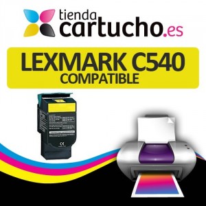 Toner AMARILLO LEXMARK C540 compatible PARA LA IMPRESORA Cartouches Lexmark C540N
