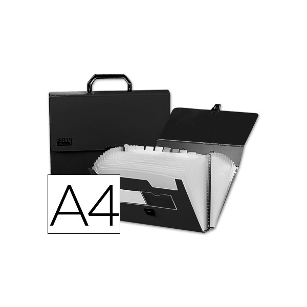 Carpeta beautone clasificador fuelle 33645 polipropileno din a4 negra con asa superline 26 departamentos. Carpeta beautone clasificador fuelle 33645 polipropileno din a4 negra con asa superline 26 departamentos.