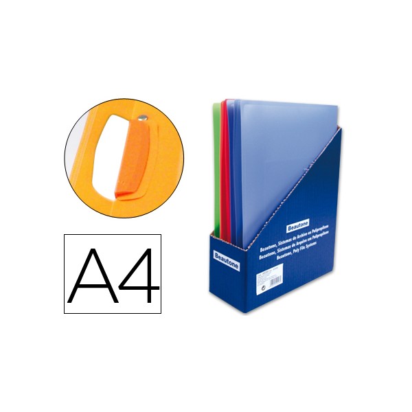 Carpeta beautone dossier pinza lateral giratoria polipropileno din a4 expositor de 16 unidades surt. Carpeta beautone dossier pinza lateral giratoria polipropileno din a4 expositor de 16 unidades surt.