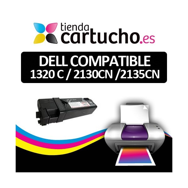 Toner NOIR DELL 1320C / 2130CN / 2135CN compatible, remplacer le toner original D2130 Toner NOIR DELL 1320C / 2130CN / 2135CN compatible, remplacer le toner original D2130