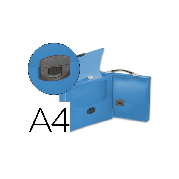Carpeta beautone portadocumentos broche 34622 polipropileno din a4 azul transparente con asa. Carpeta beautone portadocumentos broche 34622 polipropileno din a4 azul transparente con asa.