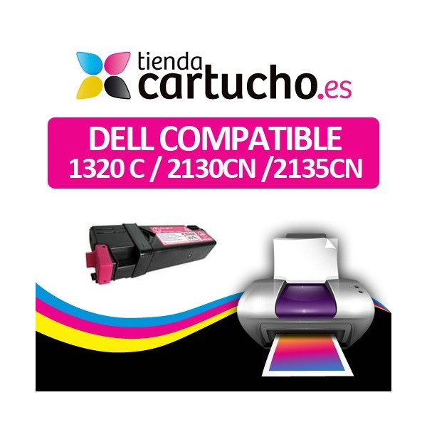 Toner MAGENTA DELL 1320C / 2130CN / 2135CN compatible, remplacer le toner original D2130 Toner MAGENTA DELL 1320C / 2130CN / 2135CN compatible, remplacer le toner original D2130