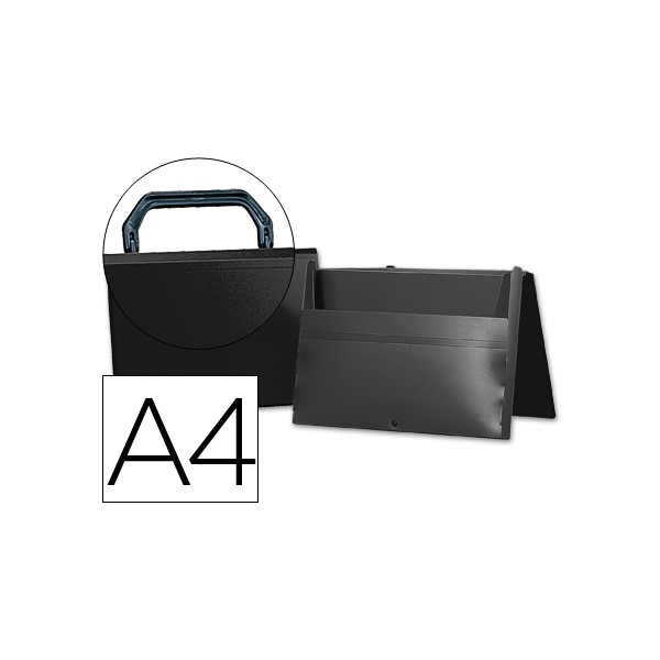 Carpeta beautone portadocumentos broche 34865 polipropileno din a4 negra -con asa. Carpeta beautone portadocumentos broche 34865 polipropileno din a4 negra -con asa.