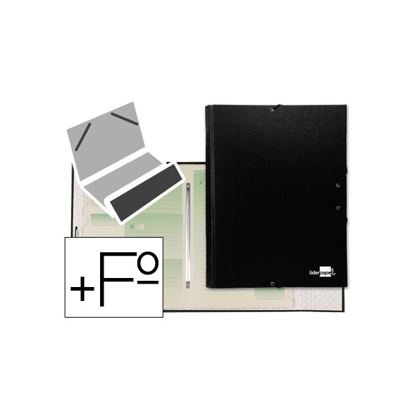 Carpeta clasificadora liderpapel 12 departamentos folio prolongado carton forrado negra. Carpeta clasificadora liderpapel 12 departamentos folio prolongado carton forrado negra.