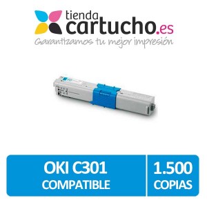 Toner CYAN OKI C301 compatible PARA LA IMPRESORA Toner OKI MC332DN