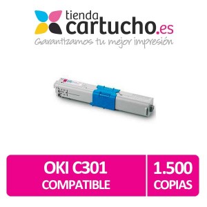 Toner MAGENTA OKI C301 compatible PARA LA IMPRESORA Toner OKI MC332DN