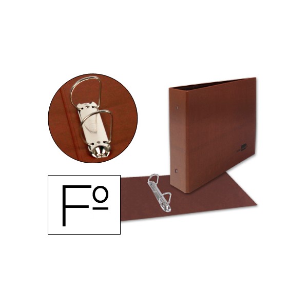 Carpeta de 2 anillas 25mm mixtas liderpapel folio apaisado carton cuero forrado. Carpeta de 2 anillas 25mm mixtas liderpapel folio apaisado carton cuero forrado.