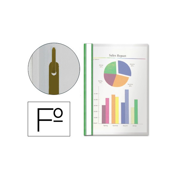 Carpeta dossier fastener plastico esselte folio verde. Carpeta dossier fastener plastico esselte folio verde.