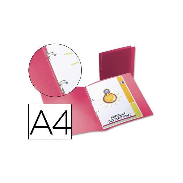 Carpeta liderpapel 2 anillas redondas mini 15 mm 49070 polipropileno din a4 roja. Carpeta liderpapel 2 anillas redondas mini 15 mm 49070 polipropileno din a4 roja.