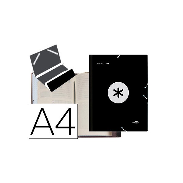 Carpeta liderpapel antartik clasificadora a4 12 departamentos gomas carton forrado color negro. Carpeta liderpapel antartik clasificadora a4 12 departamentos gomas carton forrado color negro.