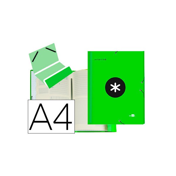 Carpeta liderpapel antartik clasificadora a4 12 departamentos gomas carton forrado color verde. Carpeta liderpapel antartik clasificadora a4 12 departamentos gomas carton forrado color verde.