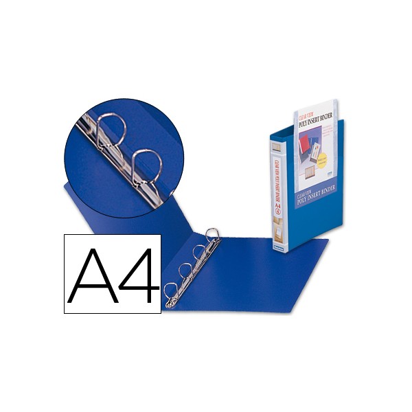 Carpeta liderpapel canguro 4 anillas mixtas 25 mm 43452 polipropileno din a4 azul. Carpeta liderpapel canguro 4 anillas mixtas 25 mm 43452 polipropileno din a4 azul.