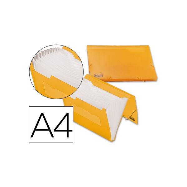 Carpeta liderpapel clasificador fuelle 32181 polipropileno din a4 naranja serie frosty 13 departamentos. Carpeta liderpapel clasificador fuelle 32181 polipropileno din a4 naranja serie frosty 13 departamentos.