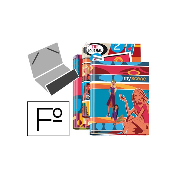 Carpeta liderpapel clasificadora fantasia carton forrado solapa my scene. Carpeta liderpapel clasificadora fantasia carton forrado solapa my scene.