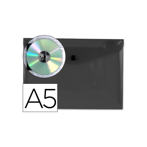 Carpeta liderpapel dossier broche 34355 polipropileno din a5 negra transparente. Carpeta liderpapel dossier broche 34355 polipropileno din a5 negra transparente.