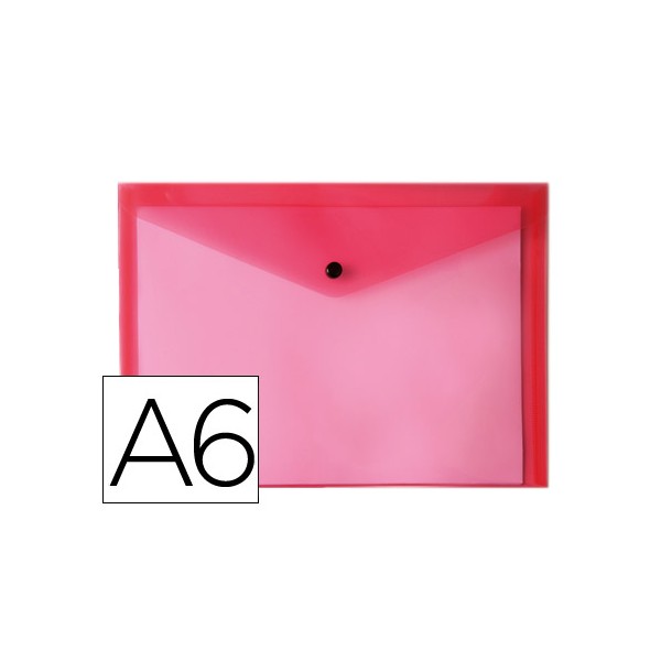Carpeta liderpapel dossier broche polipropileno din a6 rojo transparente. Carpeta liderpapel dossier broche polipropileno din a6 rojo transparente.