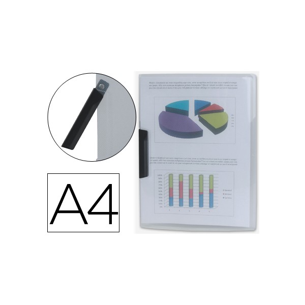 Carpeta liderpapel dossier pinza lateral 35445 polipropileno din a4 incolora 30 hojas pinza giratoria. Carpeta liderpapel dossier pinza lateral 35445 polipropileno din a4 incolora 30 hojas pinza giratoria.