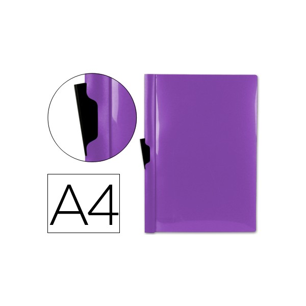 Carpeta liderpapel dossier pinza lateral 45306 polipropileno din a4 violeta 30 hojas pinza deslizante. Carpeta liderpapel dossier pinza lateral 45306 polipropileno din a4 violeta 30 hojas pinza deslizante.
