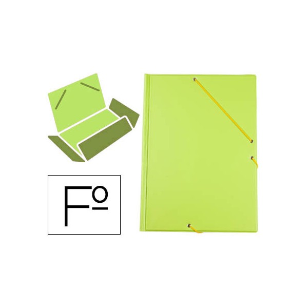 Carpeta liderpapel gomas plastico folio solapa color verde pistacho. Carpeta liderpapel gomas plastico folio solapa color verde pistacho.