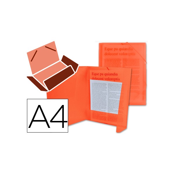Carpeta liderpapel gomas solapas 34960 polipropileno din a4 roja transparente. Carpeta liderpapel gomas solapas 34960 polipropileno din a4 roja transparente.