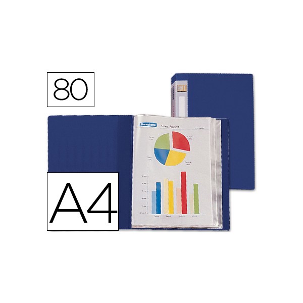 Carpeta liderpapel personaliza 31762 80 fundas polipropileno din a4 azul lomo personalizable. Carpeta liderpapel personaliza 31762 80 fundas polipropileno din a4 azul lomo personalizable.