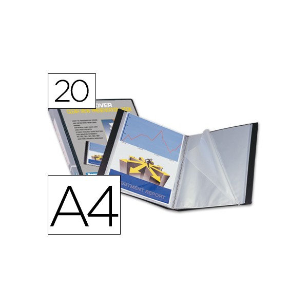 Carpeta liderpapel personaliza 37715 20 fundas canguro polipropileno din a4 negra portada y lomo personalizable. Carpeta liderpapel personaliza 37715 20 fundas canguro polipropileno din a4 negra portada y lomo personalizable.