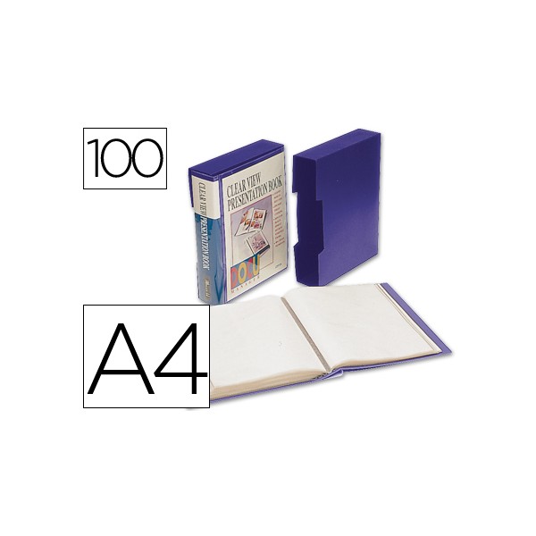 Carpeta liderpapel personaliza 37862 100 fundas polipropilenodin a4 azul con cajetin. Carpeta liderpapel personaliza 37862 100 fundas polipropilenodin a4 azul con cajetin.
