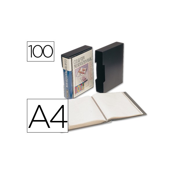 Carpeta liderpapel personaliza 37865 100 fundas polipropilenodin a4 negra con cajetin. Carpeta liderpapel personaliza 37865 100 fundas polipropilenodin a4 negra con cajetin.
