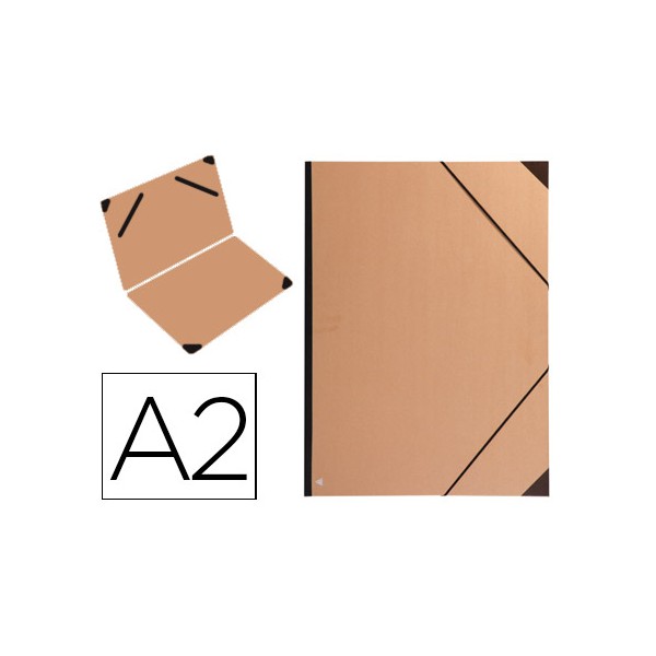 Carpeta planos clairefontaine din a2 con gomas kraft marron verjurado. Carpeta planos clairefontaine din a2 con gomas kraft marron verjurado.