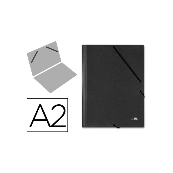 Carpeta planos liderpapel a2 carton gofrado n 12 negro. Carpeta planos liderpapel a2 carton gofrado n 12 negro.